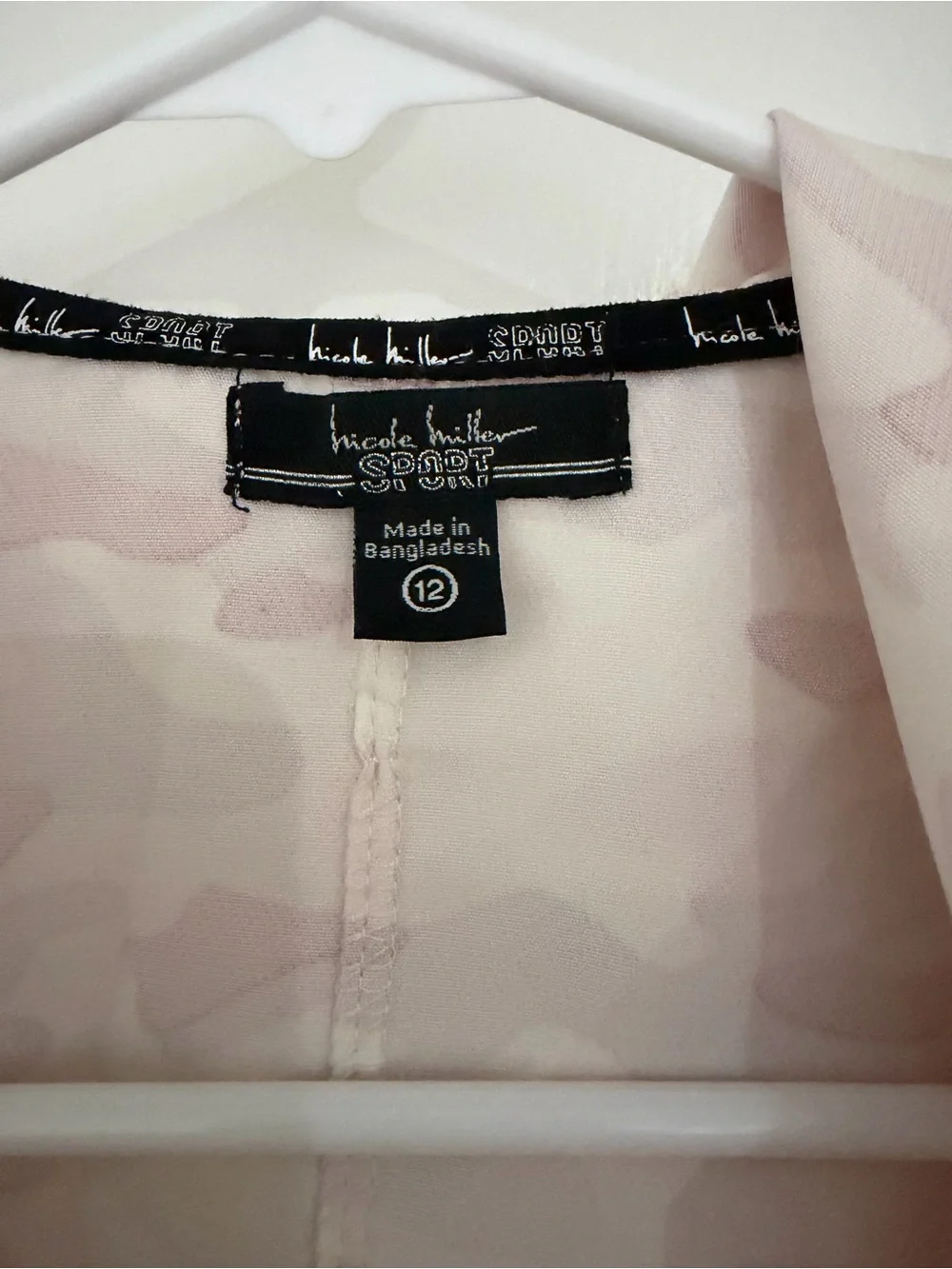 Nicole Miller Sport Pink Camo Hooded Raincoat
